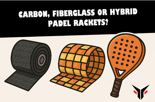 Guide Between Carbon, Fiberglass, and Hybrid Padel Rackets
